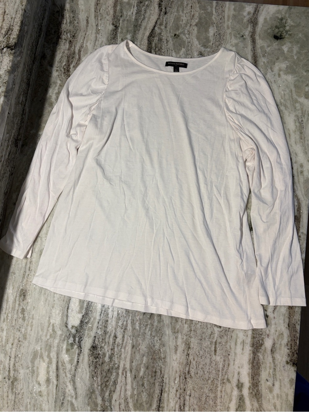 Banana Republic Factory White Long Sleeve Top Size Large